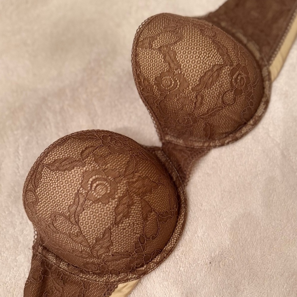 Maidenform Lace Underwire Bra - Brown